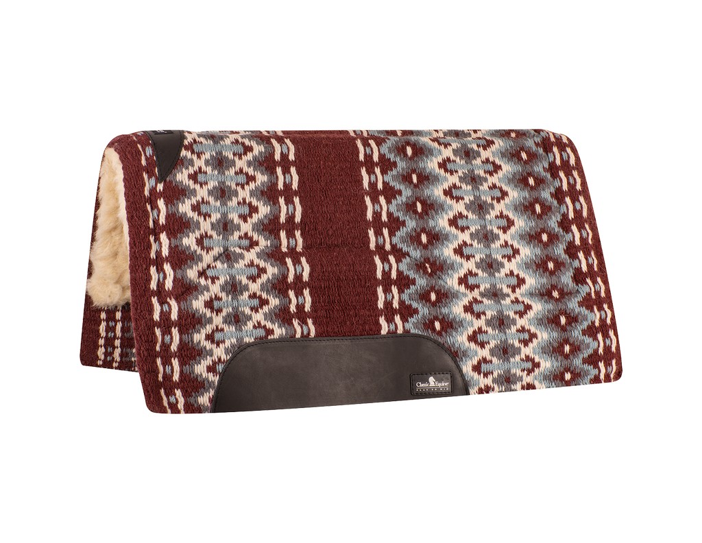 Classic Equine Western Saddle Pad Sensorflex Wool Shock Absorb CSWFP - Picture 4 of 8