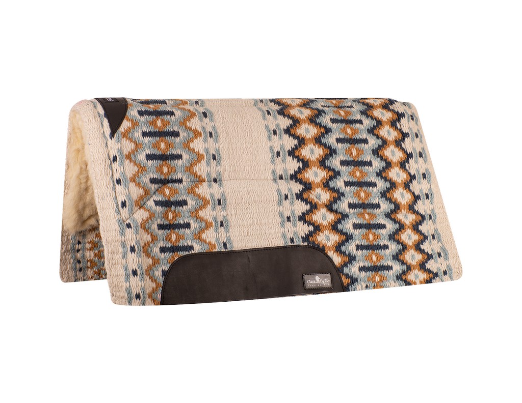 Classic Equine Western Saddle Pad Sensorflex Wool Shock Absorb CSWFP - Picture 7 of 8