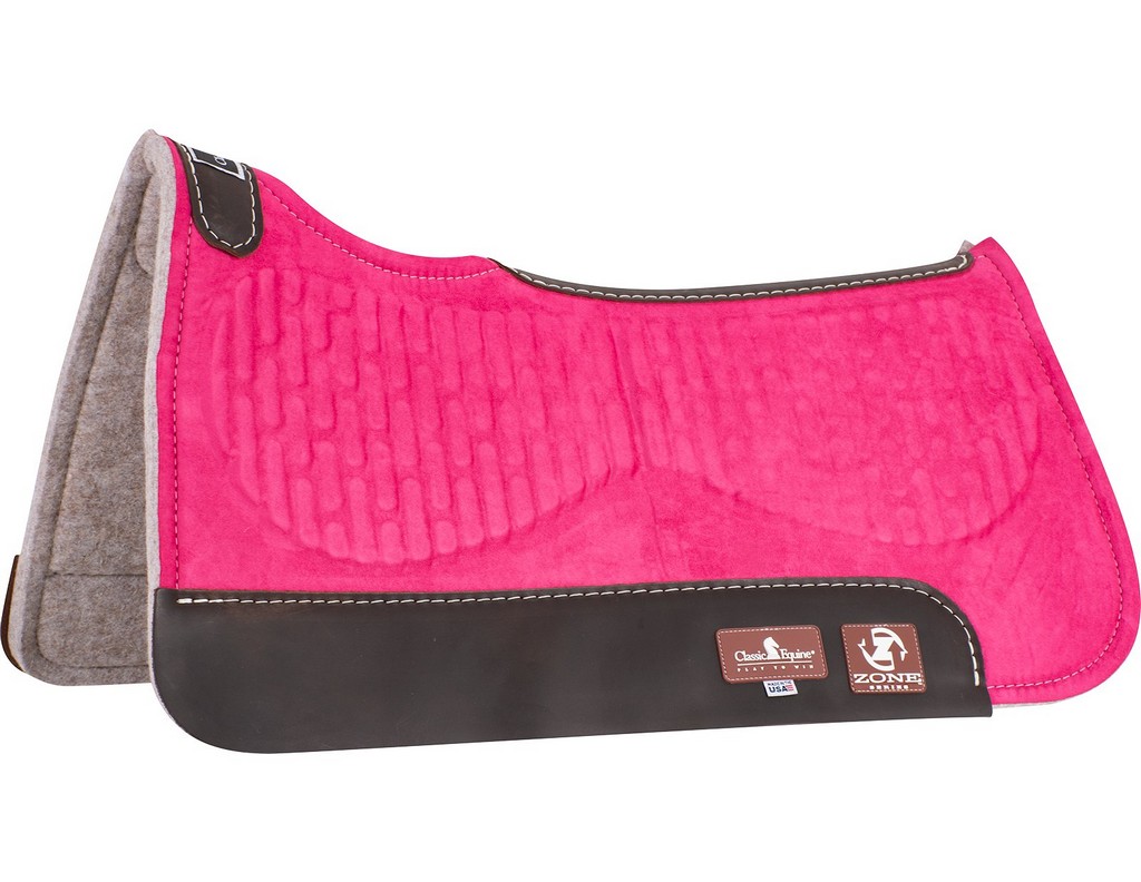 Classic Equine Saddle Pad Micro Suede Zone Moisture Wicking ZSTMS