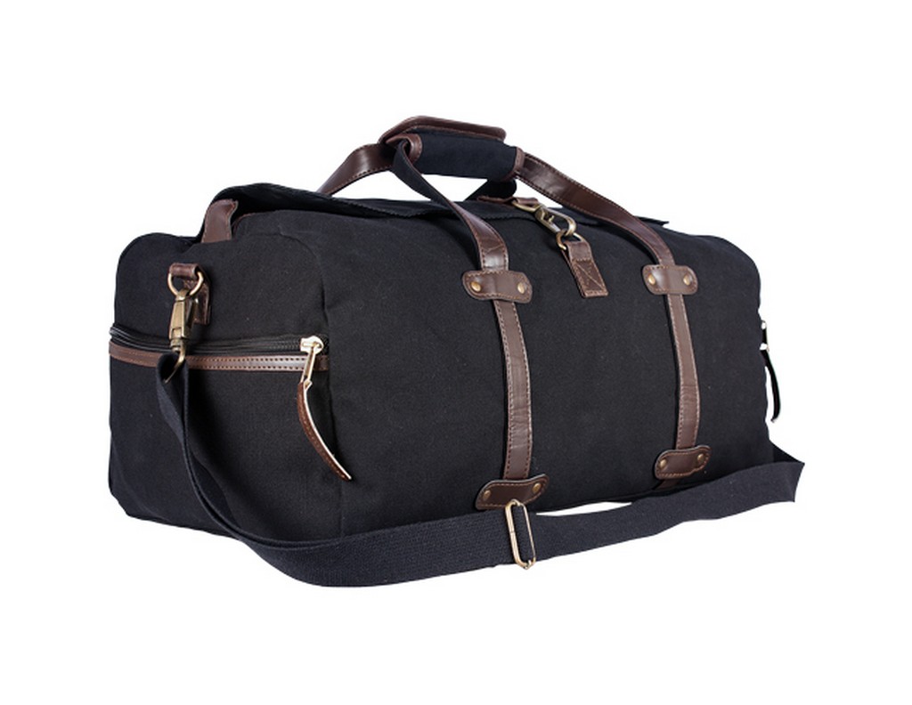 Fox Outdoor Tactical Duffle Bag Weekender Faux Leather Trim 41-15