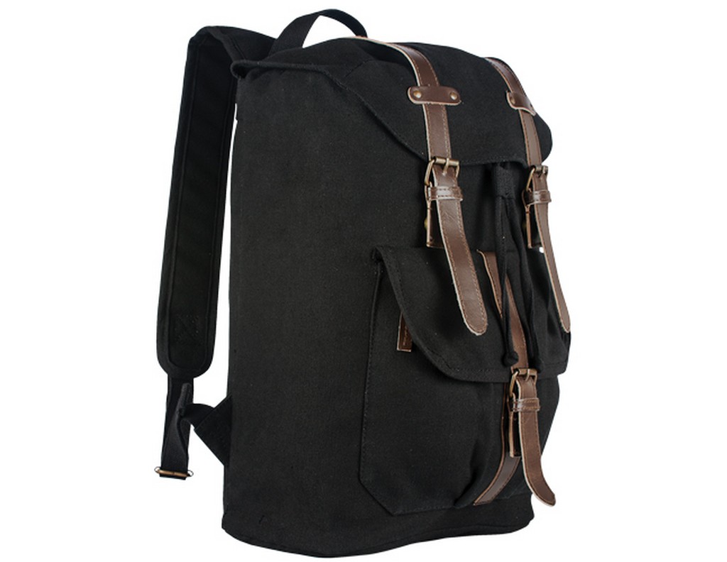 Fox Outdoor Tactical Rucksack Madridian Storm Flap Leather Strap 43-22 - Picture 2 of 3