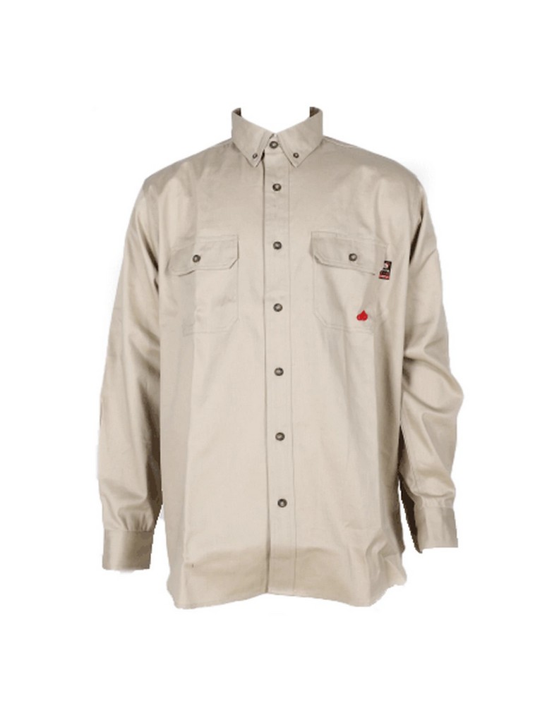 Forge FR Work Shirt Mens L/S Flame Resistant Button Solid MFRLB2PS-024 - Picture 7 of 7