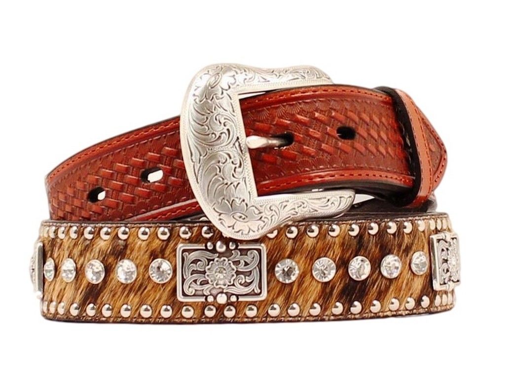 Nocona Bling Belt size Lg Nocona Embellished Belt Rhinestones Women main image 3