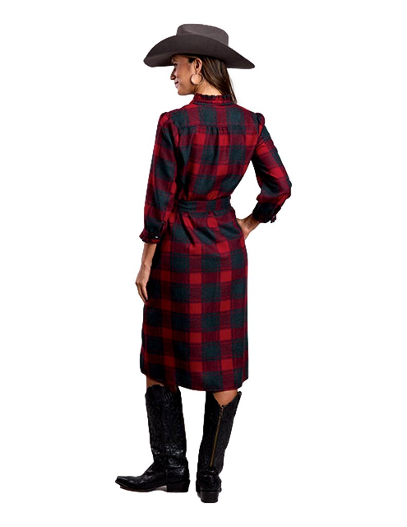 Stetson - Womens Dress Buffalo Plaid Flannel Prairie Shirt Stetson - Womens Dress Buffalo Plaid Flannel Prairie Shirt