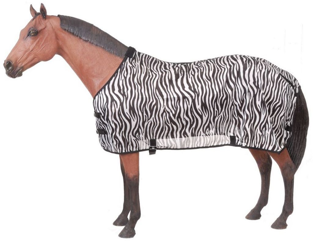 Tough 1 Sheet Mesh Lightweight Fly Adjustable Belly Zebra 34-7600