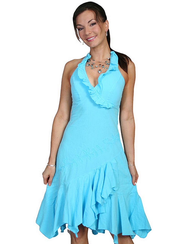 Scully Peruvian Cotton Halter Dress
