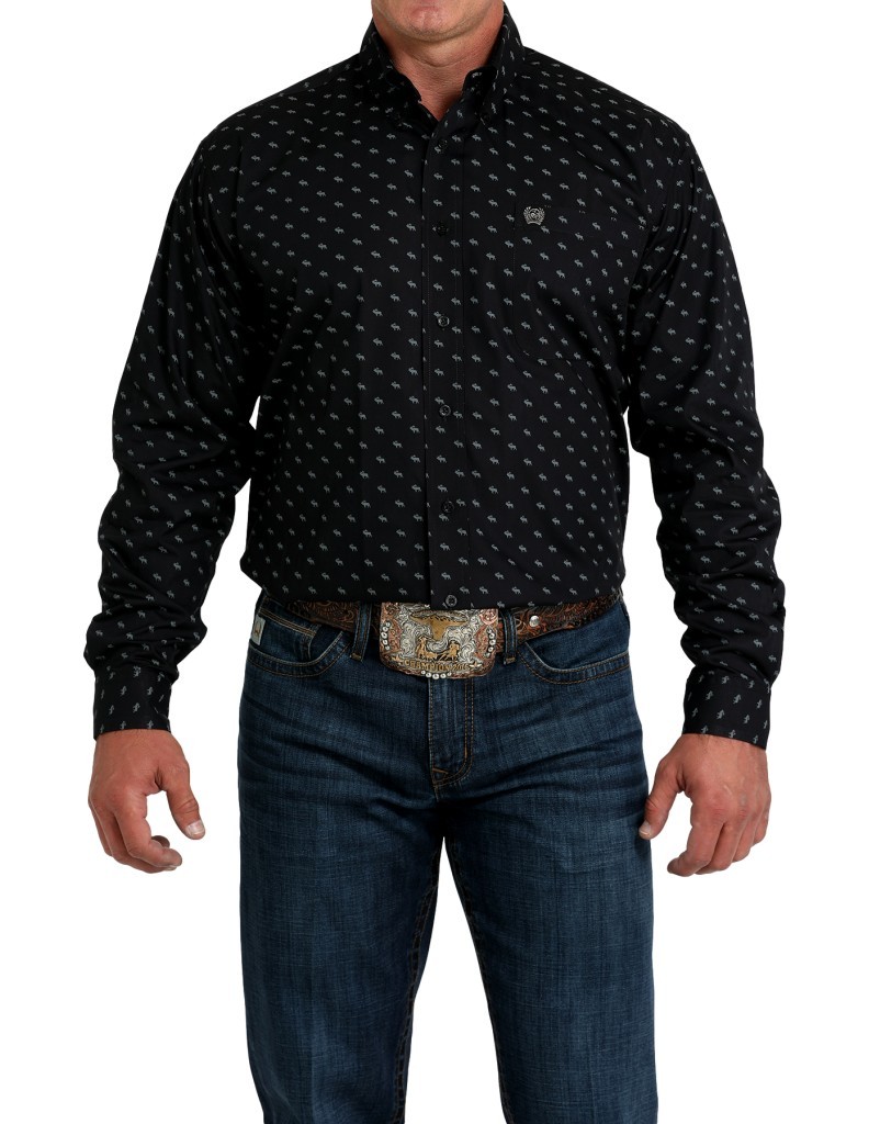 elk dress shirt U.S. ELK Men's Button Down Slim Fit, Casual Long Sleeve Shirt