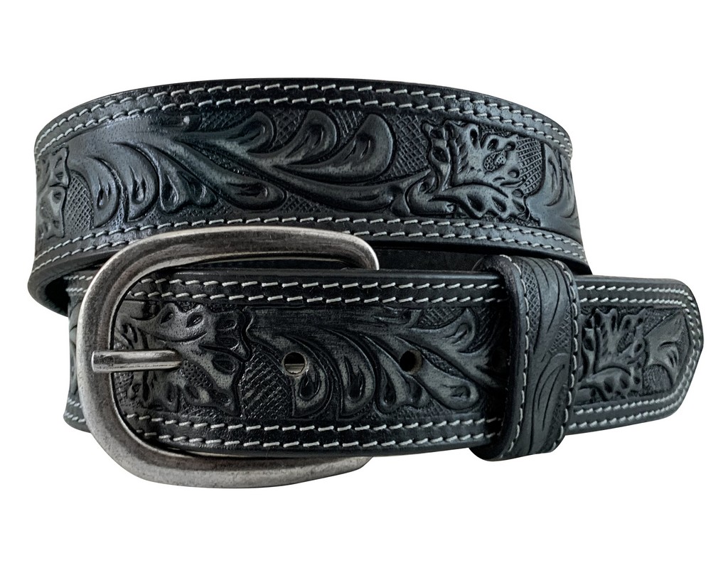Cowgirls Rock Western Belt Womens Floral Hand Sanded 9653300  display picture 2