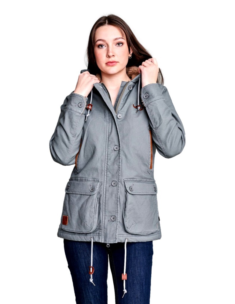 Sherpa lined anorak jacket women's hotsell