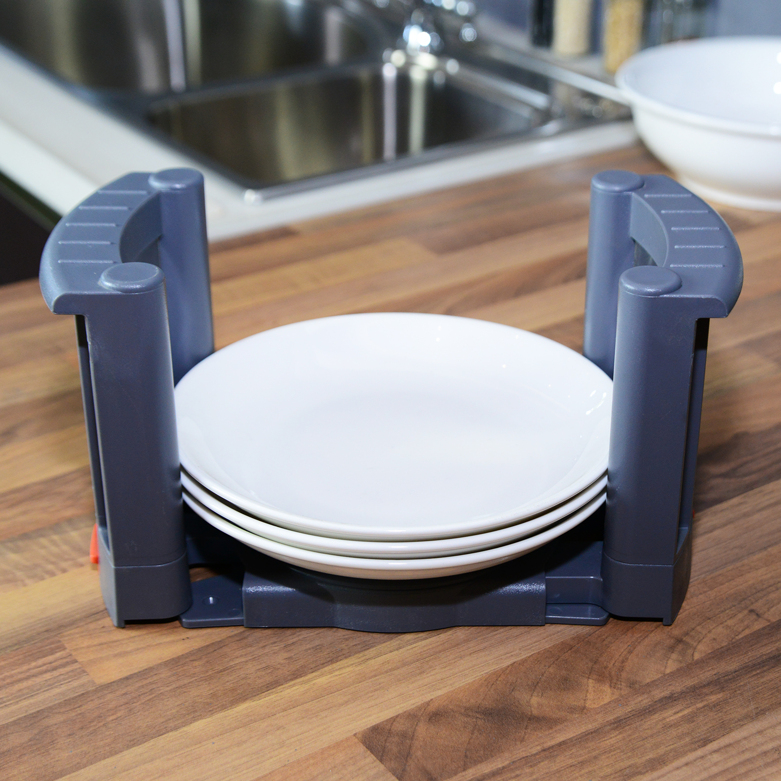 Adjustable Plate Dish Holder Stacker Organizer Support 260410mm