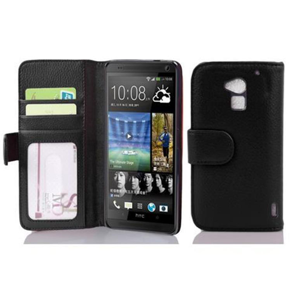 Custodia per HTC ONE MAX T6 Portafoglio Cover Carte Magnetica Case - Foto 8 di 10