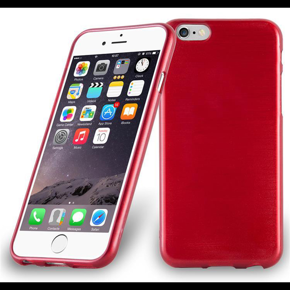 Case for Apple iPhone 6 / 6S Protection Phone Cover TPU Silicone Brushed - Photo 26 sur 37
