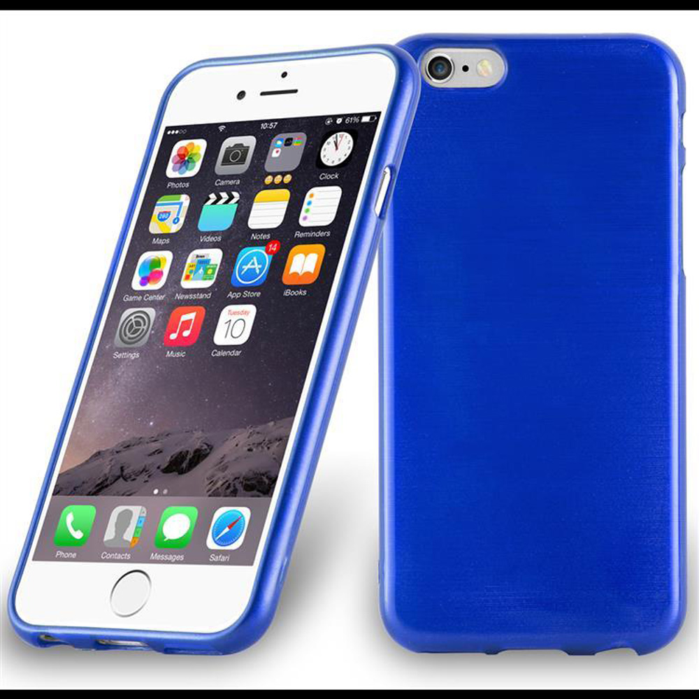 Case for Apple iPhone 6 / 6S Protection Phone Cover TPU Silicone Brushed - Photo 8 sur 37
