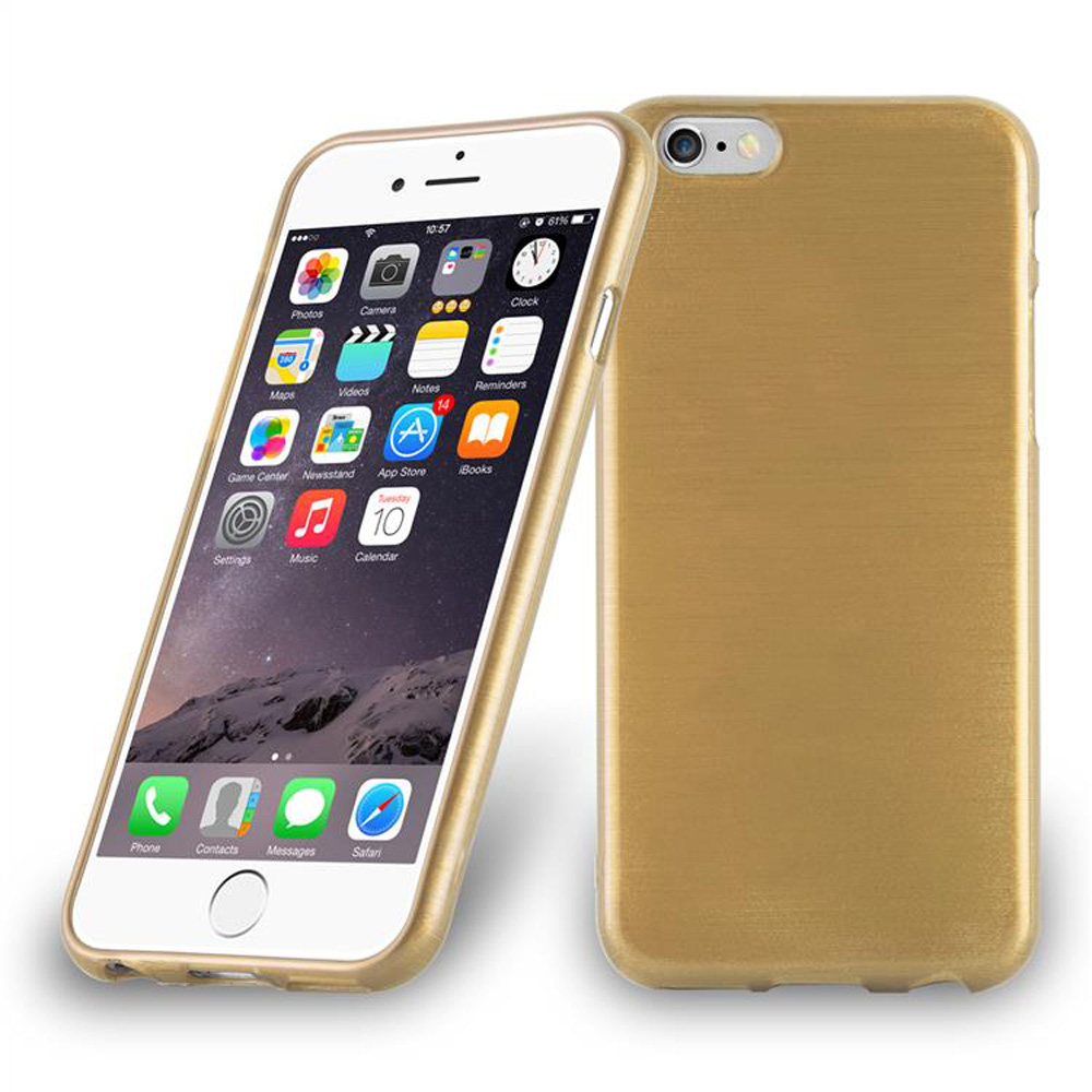 Case for Apple iPhone 6 / 6S Protection Phone Cover TPU Silicone Brushed - Photo 14 sur 37