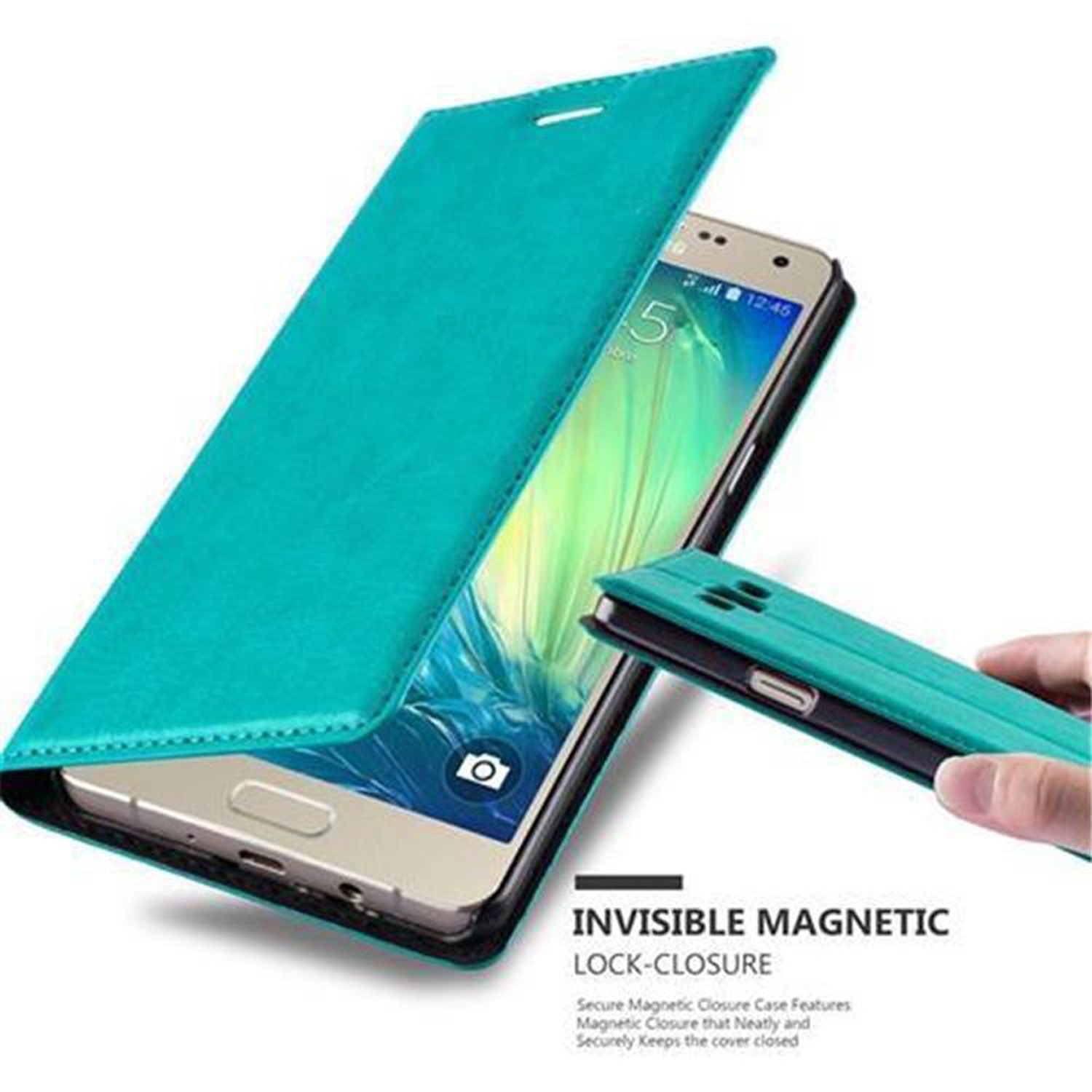 Funda para Samsung Galaxy A5 2015 Cubierta Protección Libro Billetera Libro Magnético - Imagen 12 de 21