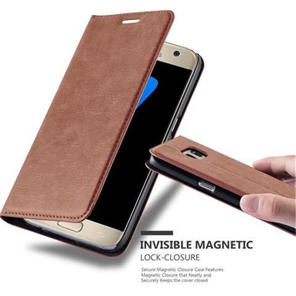 Case for Samsung Galaxy S7 Cover Protection Book Wallet Magnetic Book - Photo 10 sur 47