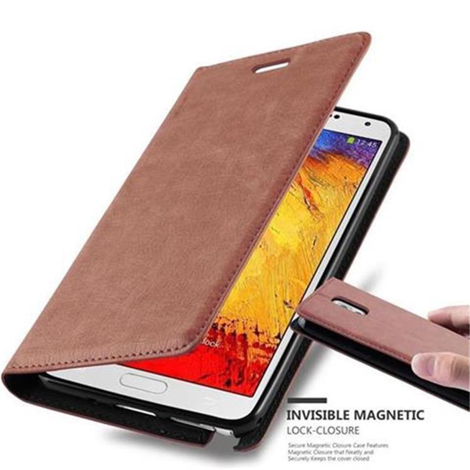 Case for Samsung Galaxy NOTE 3 Cover Protection Book Wallet Magnetic Book - Photo 2 sur 25