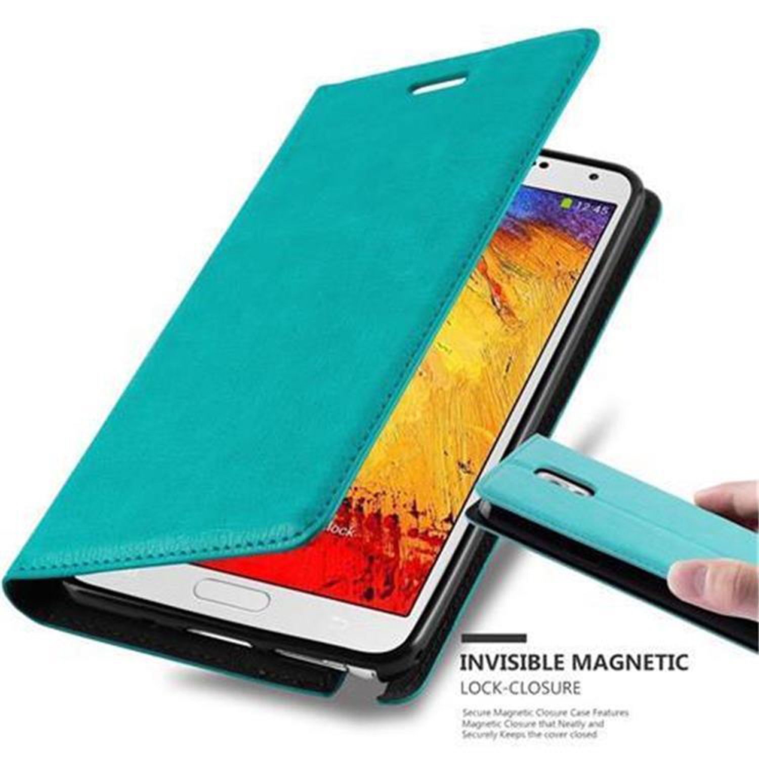 Case for Samsung Galaxy NOTE 3 Cover Protection Book Wallet Magnetic Book - Photo 18 sur 25