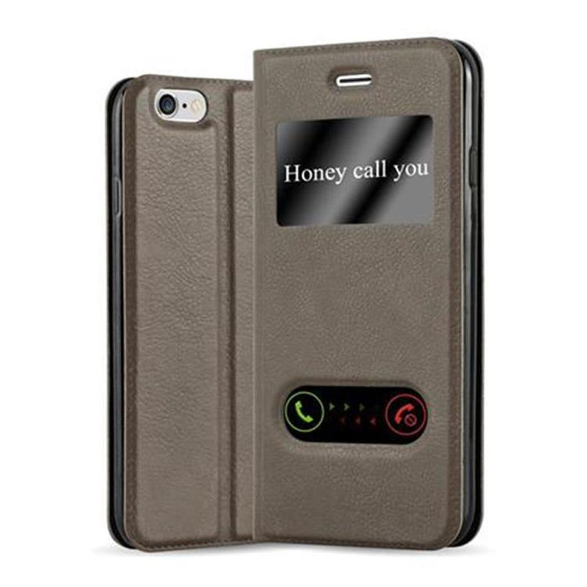 Custodia per Apple iPhone 6 / 6S Portafoglio Protettiva Magnetica Cover Libro - Foto 6 di 33