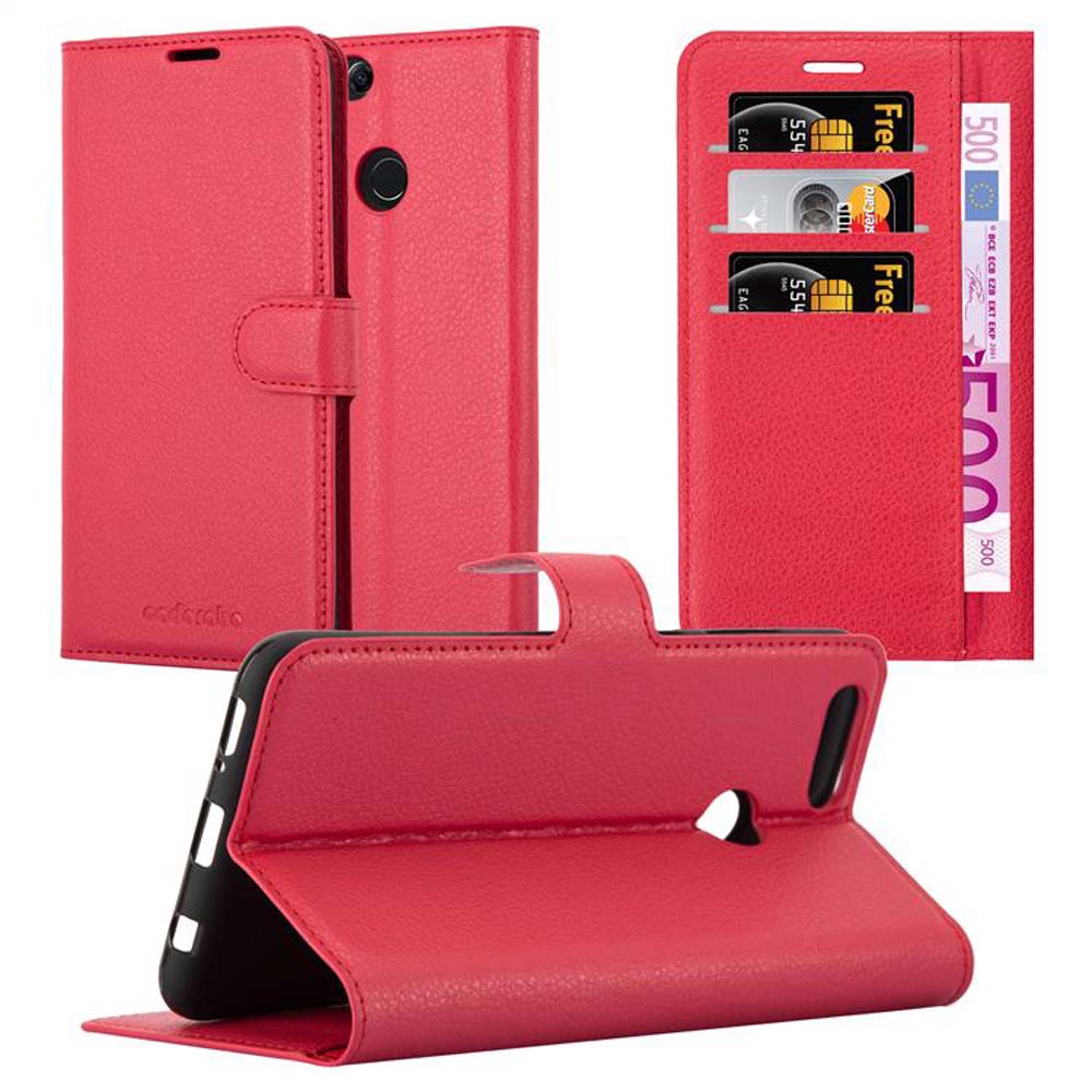 Custodia per Honor 7X Protezione Libro Portafoglio Cover Telefono Magnetica - Foto 1 di 7