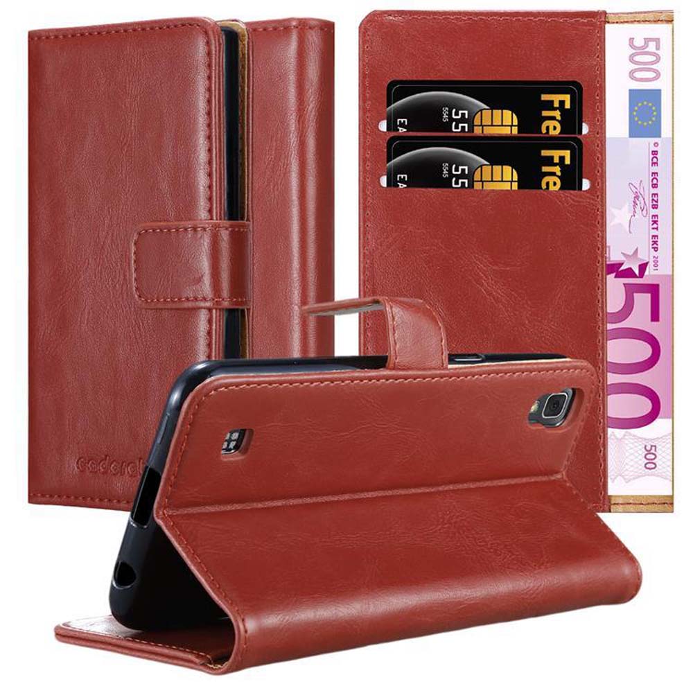 Hülle für LG X Power Schutz Wallet Cover Magnet Luxus Book