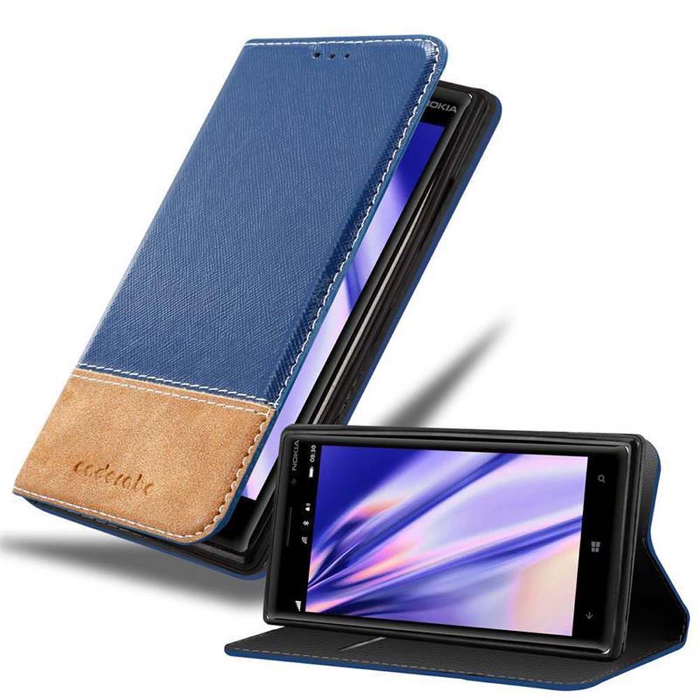 Custodia per Nokia Lumia 929 / 930 Portafoglio Protettiva Magnetica Carte Cover - Foto 2 di 13