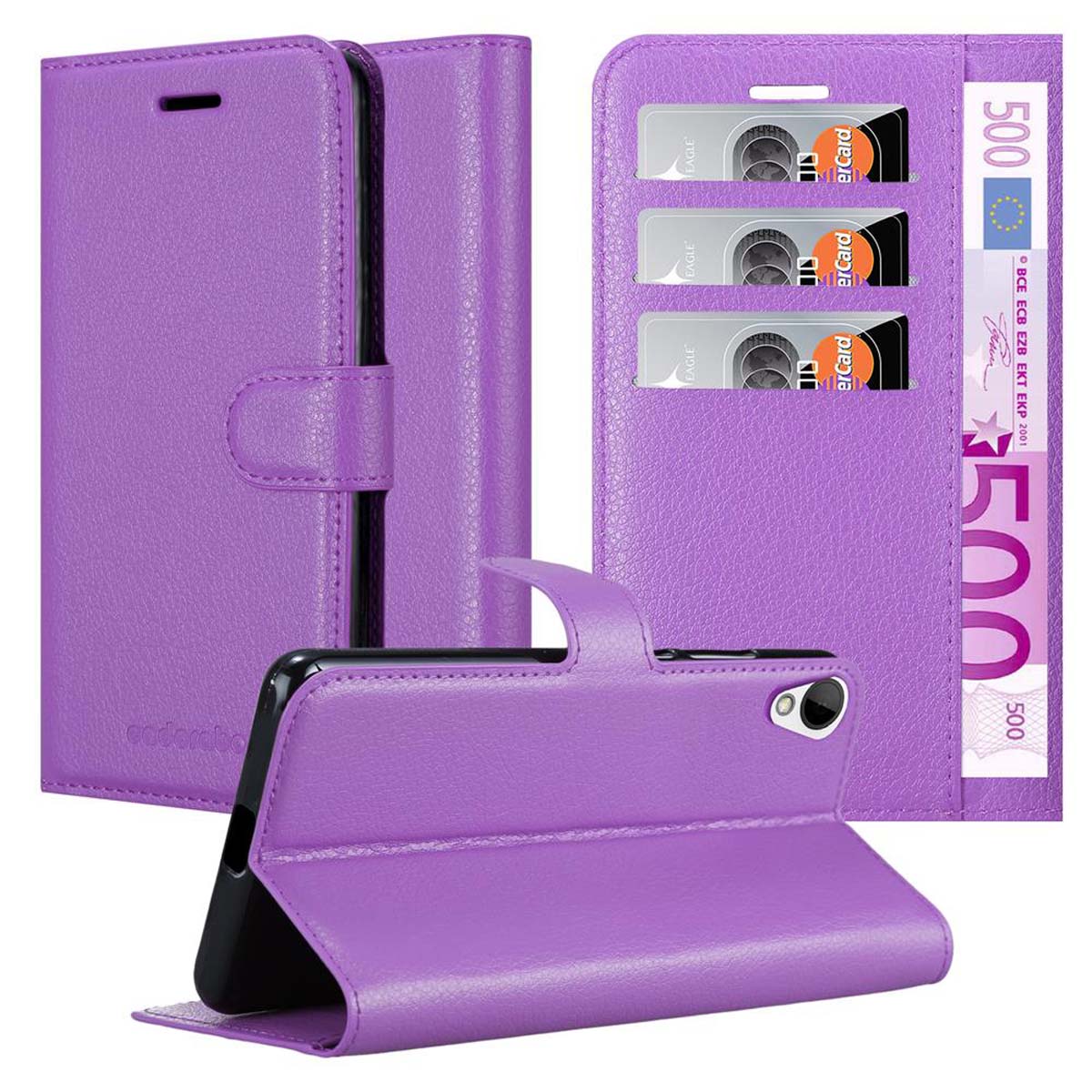 Case for HTC Desire 10 LIFESTYLE / Desire 825 Protection Book Wallet Phone Cover - Picture 8 of 17