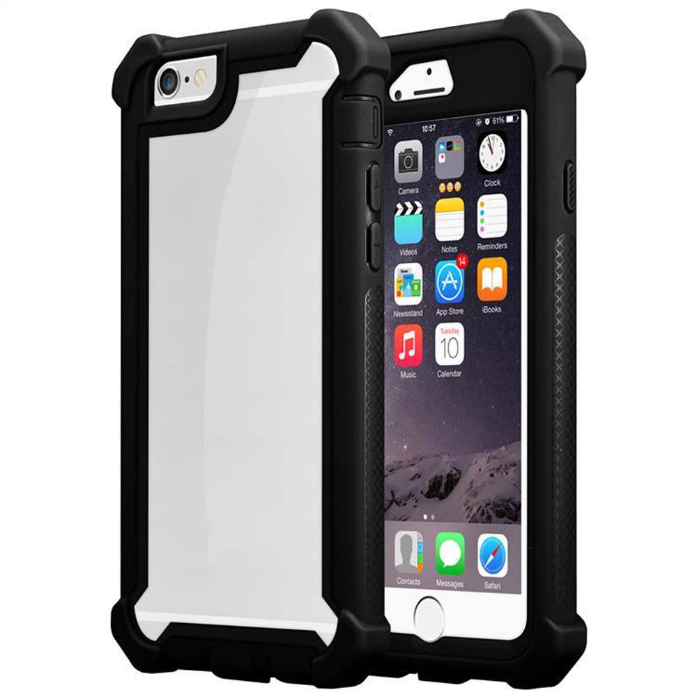 Hülle für Apple iPhone 6 iPhone 6S 2-in-1 Schutz Handyhülle TPU Silikon