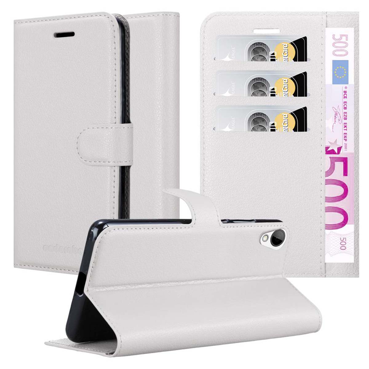 Case for HTC Desire 10 LIFESTYLE / Desire 825 Protection Book Wallet Phone Cover - Picture 12 of 12