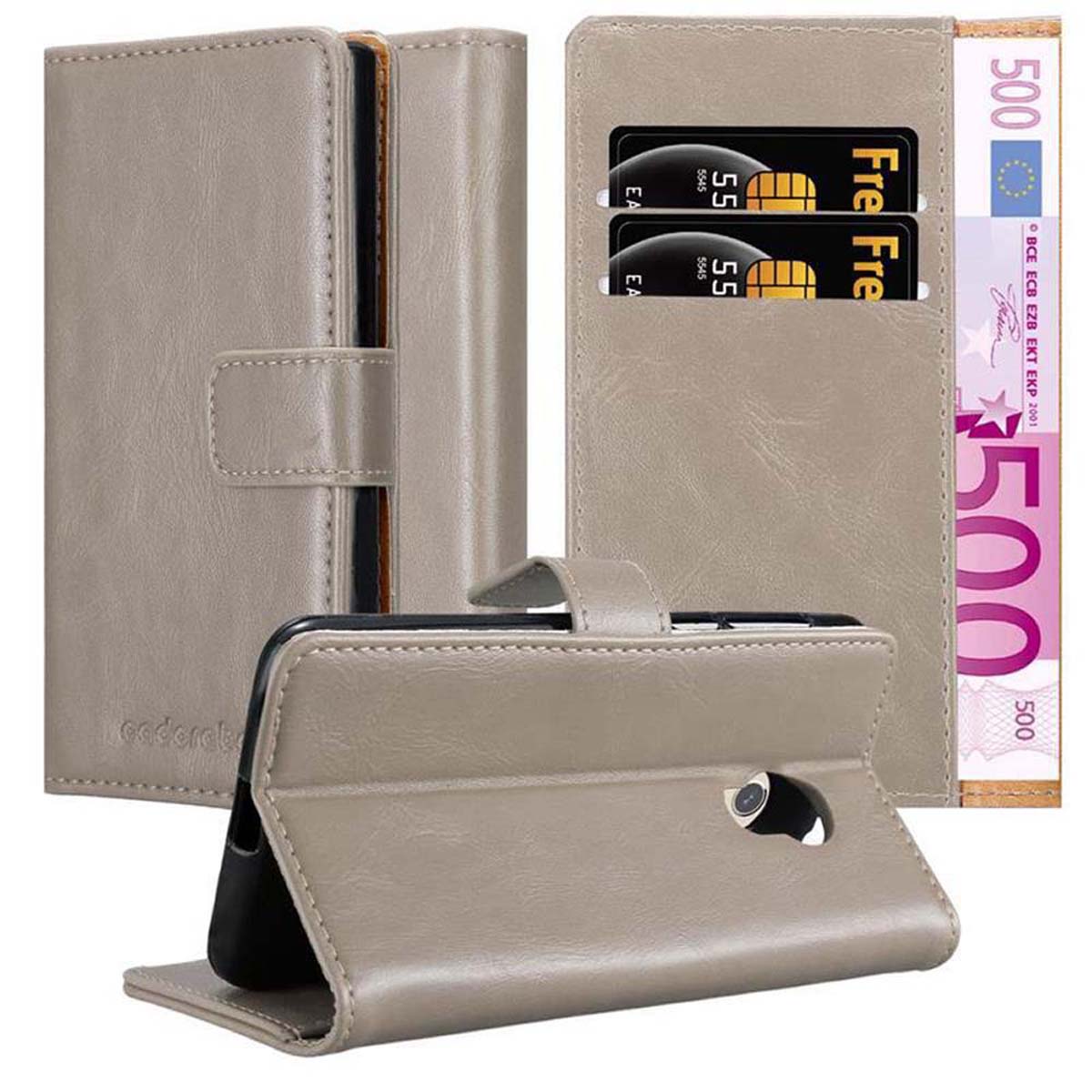 Custodia per ZTE Blade V7 Portafoglio Protettiva Magnetica Libro Cover - Foto 2 di 17