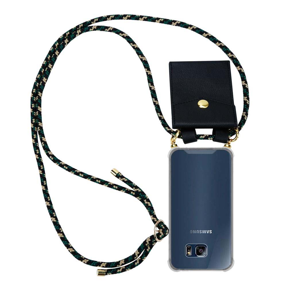 Case for Samsung Galaxy S6 EDGE Silicone Protection Phone Cover Necklace - Foto 11 di 19