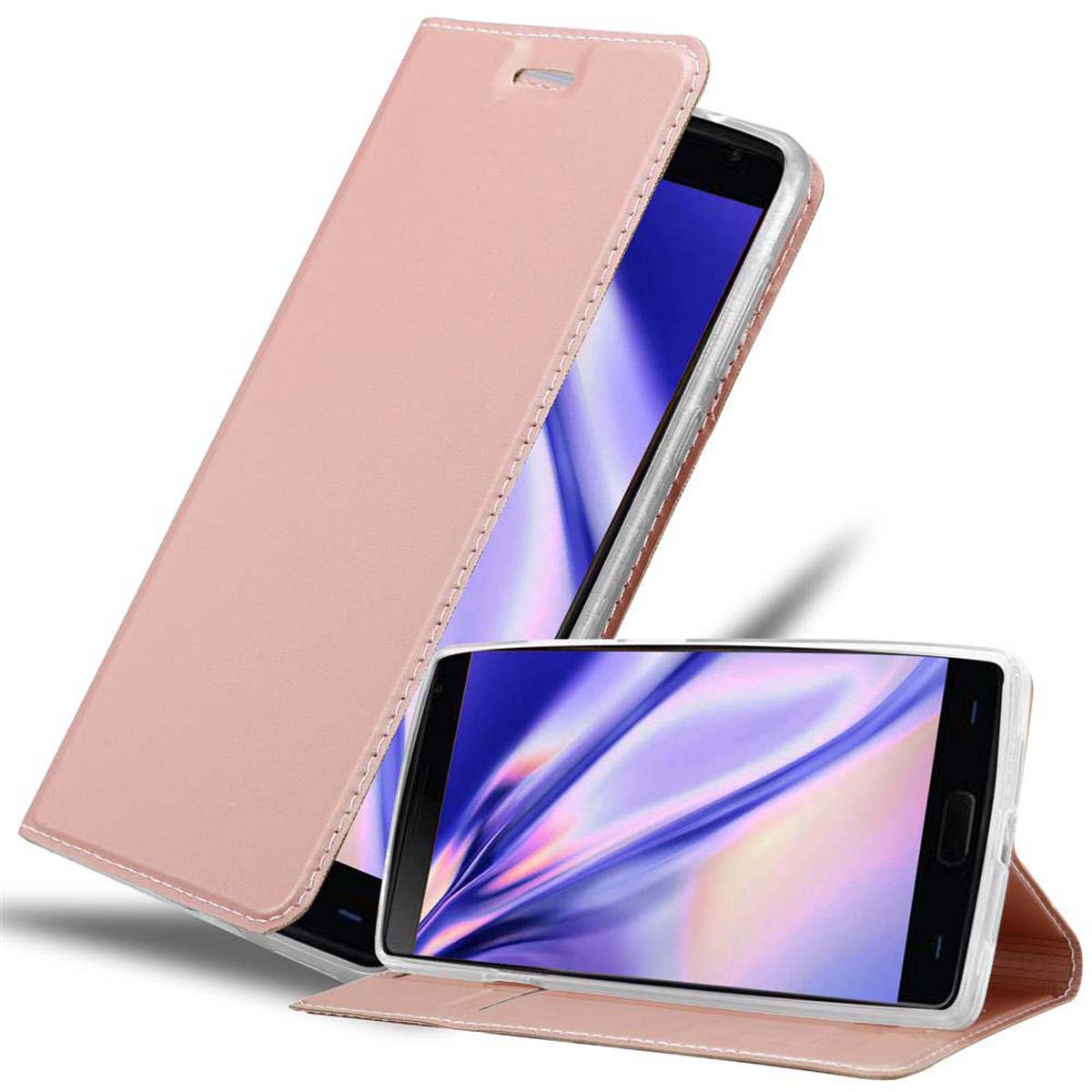 Custodia per OnePlus 2 Cover Portafoglio Protettiva Magnetica Case - Foto 4 di 4