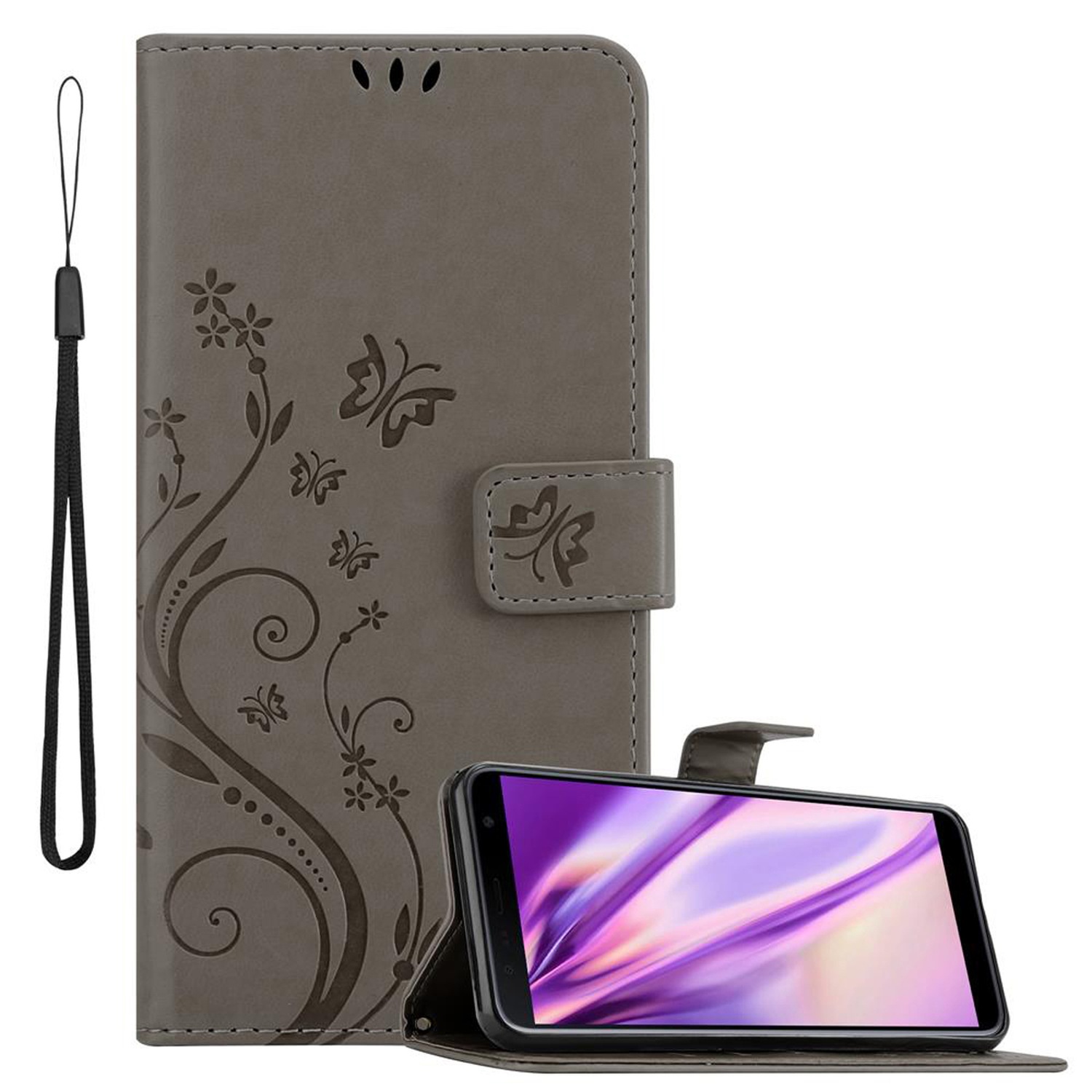 Funda para Teléfono Samsung Galaxy J4 PLUS Protección Flor Libro Billetera - Imagen 11 de 37