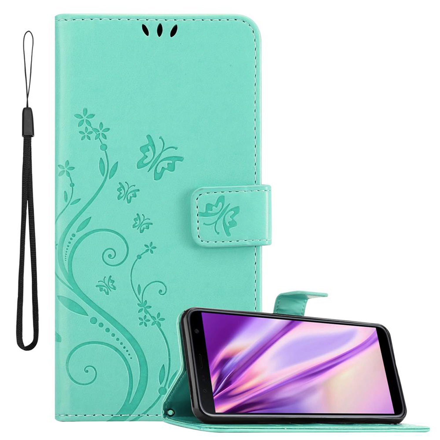 Funda para Teléfono Samsung Galaxy J4 PLUS Protección Flor Libro Billetera - Imagen 29 de 37
