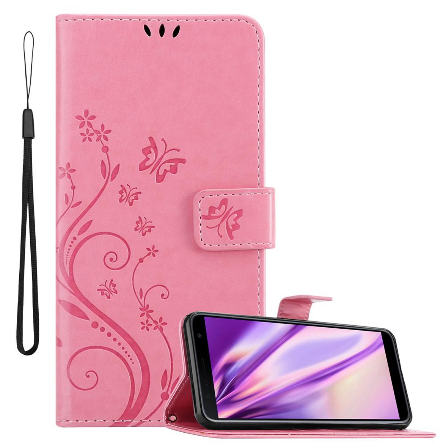 Funda para Teléfono Samsung Galaxy J4 PLUS Protección Flor Libro Billetera - Imagen 20 de 37