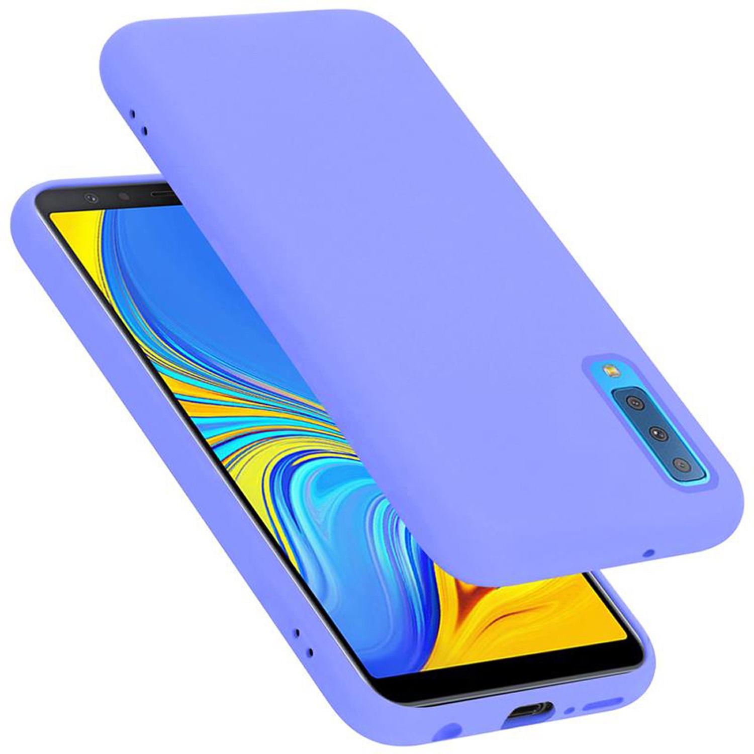 Custodia per Samsung Galaxy A7 2018 / A750 Protezione Telefono Cover TPU Silicone - Foto 18 di 41