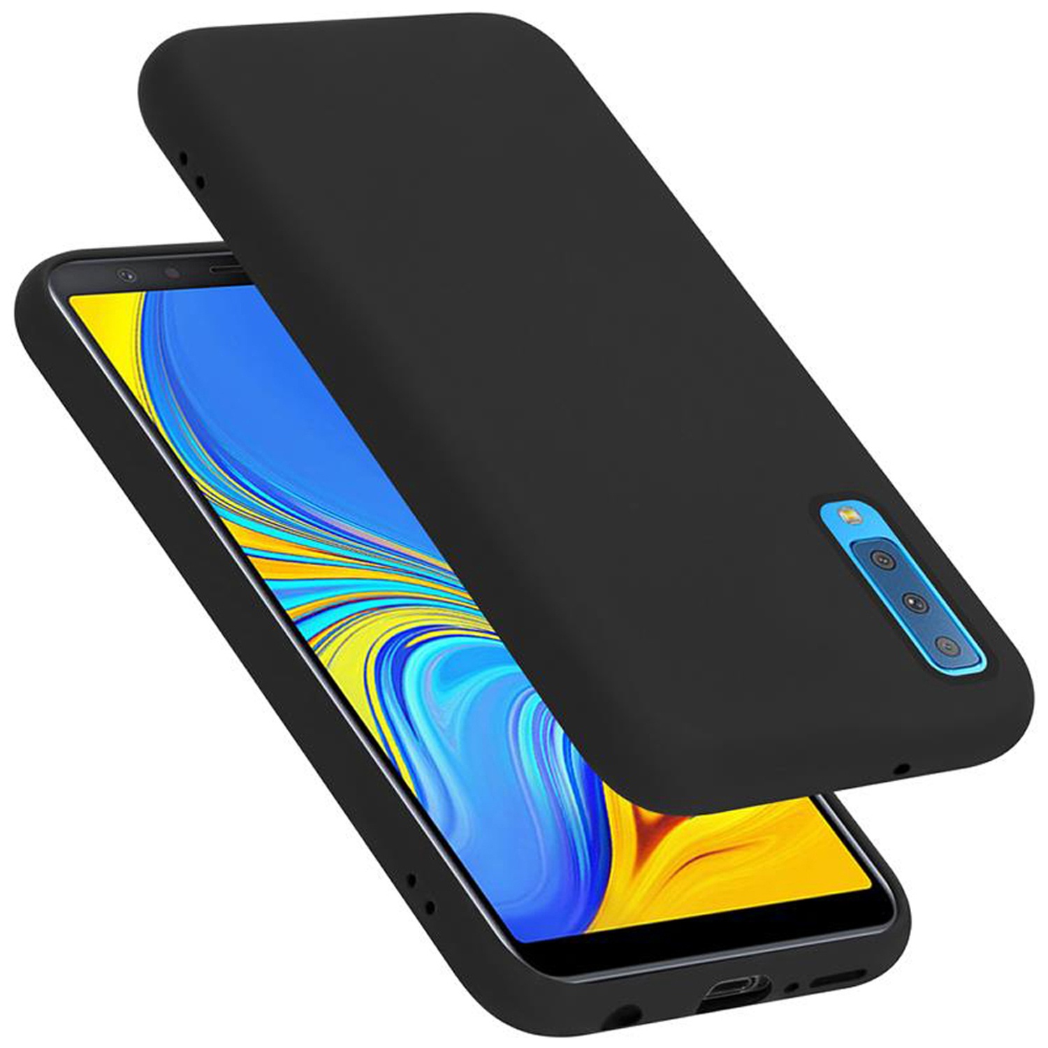 Custodia per Samsung Galaxy A7 2018 / A750 Protezione Telefono Cover TPU Silicone - Foto 2 di 41