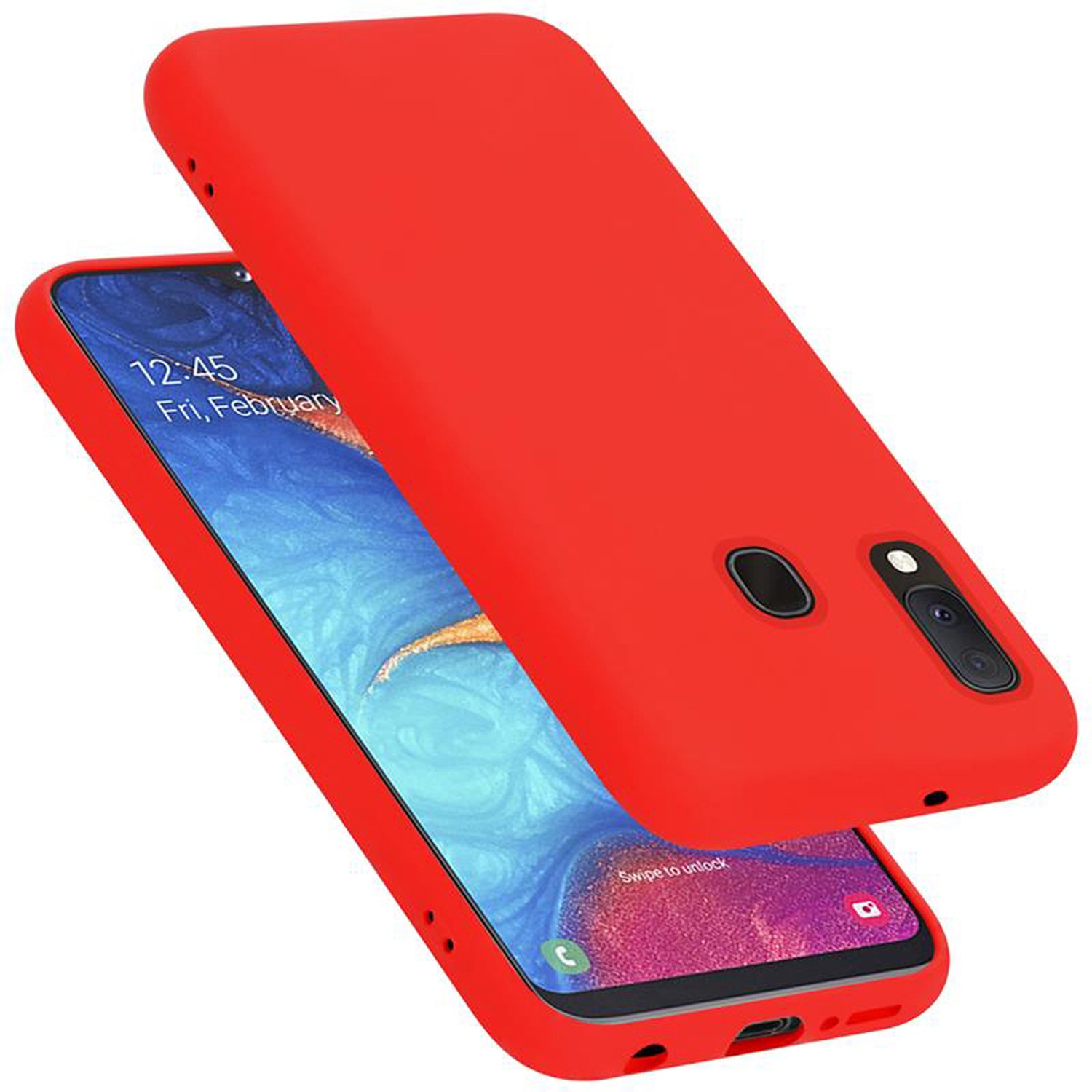 Case for Samsung Galaxy A20E Protection Phone Cover TPU Silicone Liquid - 第 34/41 張圖片