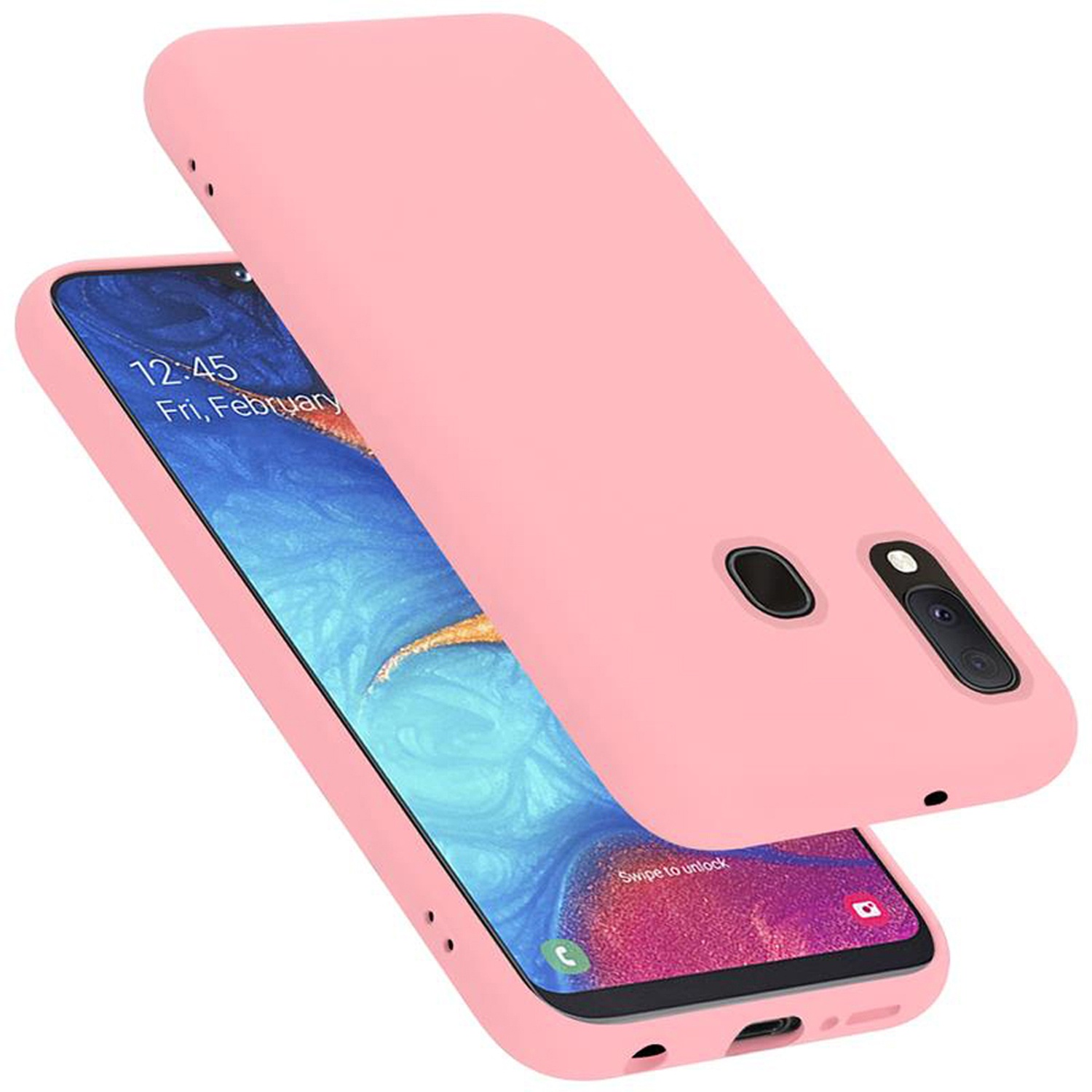 Case for Samsung Galaxy A20E Protection Phone Cover TPU Silicone Liquid - 第 26/41 張圖片