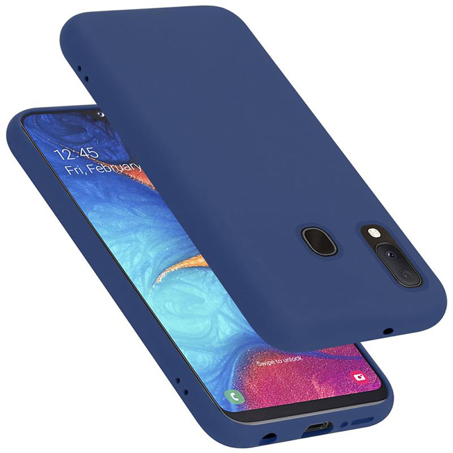 Case for Samsung Galaxy A20E Protection Phone Cover TPU Silicone Liquid - 第 10/41 張圖片