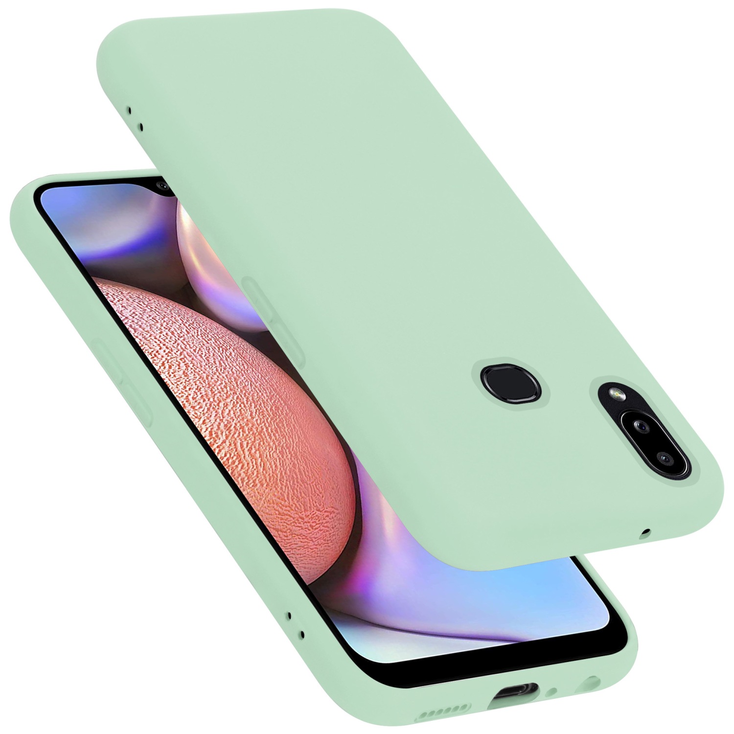 Custodia per Samsung Galaxy A10s / M01s protezione telefono cover TPU silicone liquido - Foto 25 di 62