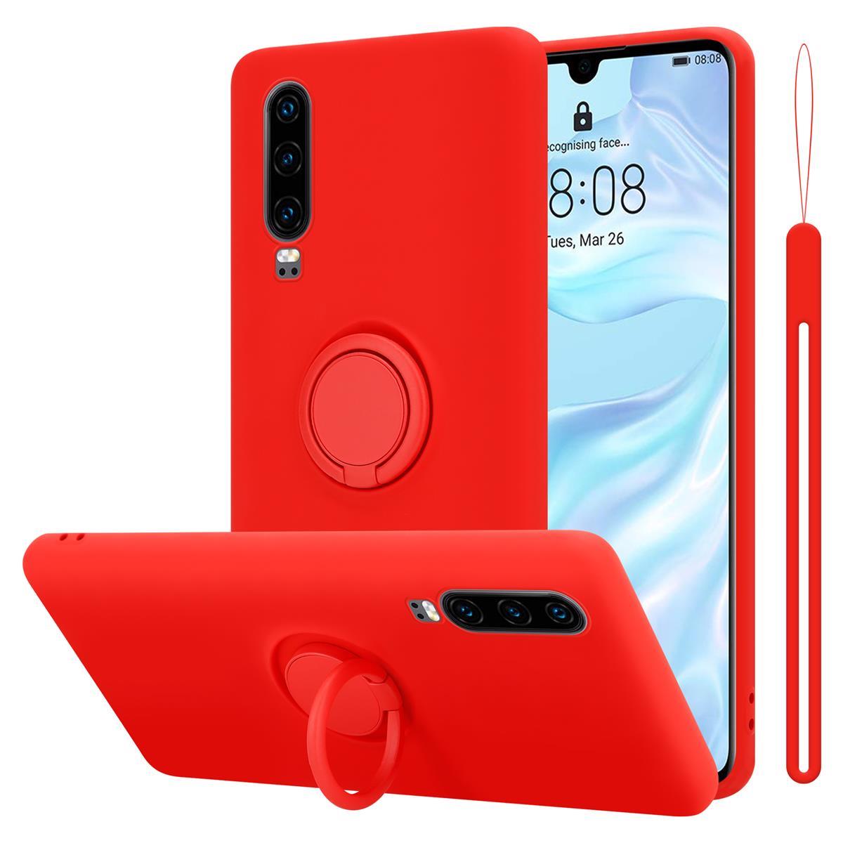 Hülle für Huawei P30 Schutz Handyhülle TPU Silikon Ring - Bild 32 von 41