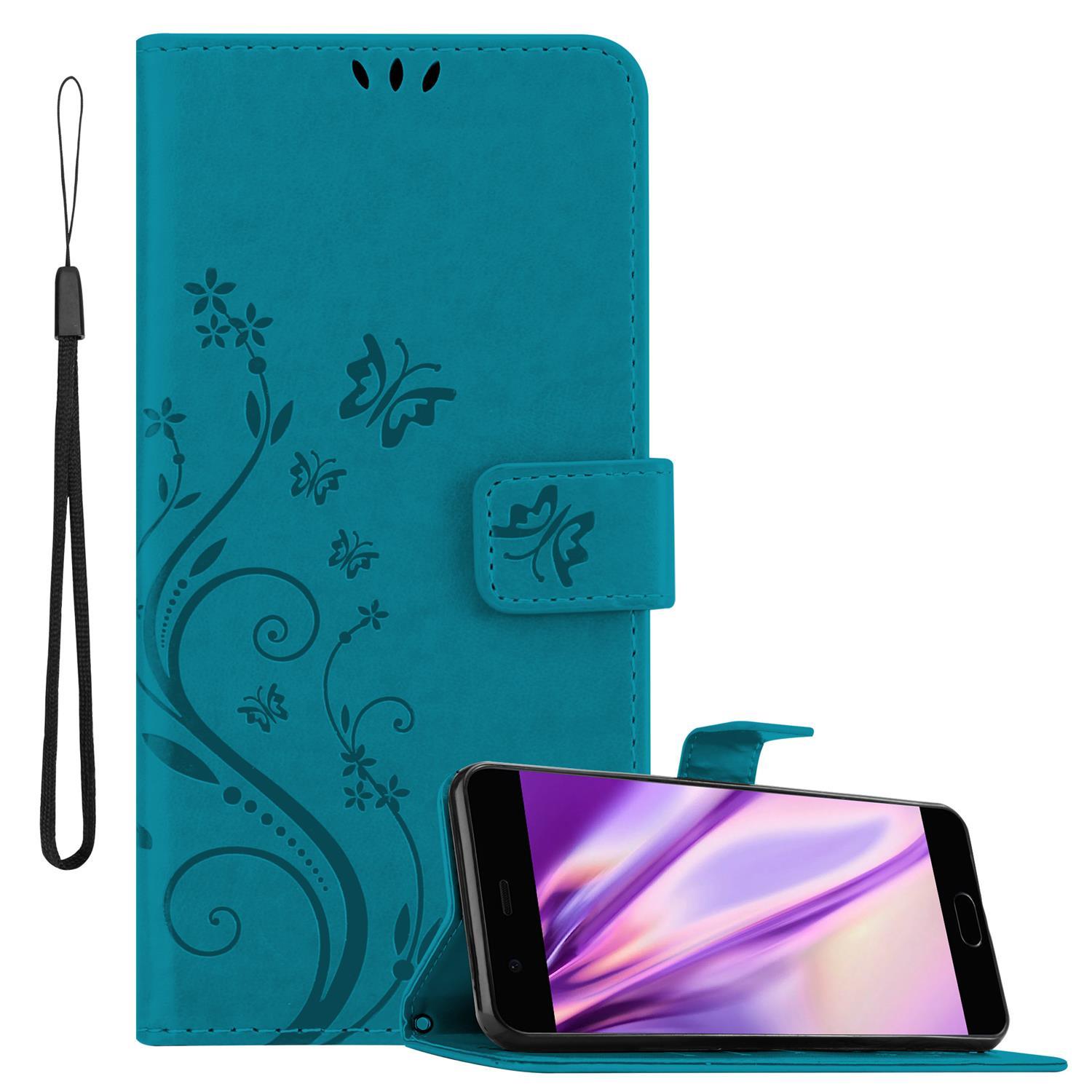 Hülle für Huawei P10 PLUS Handyhülle Schutz Blumen Book Wallet - Bild 11 von 39