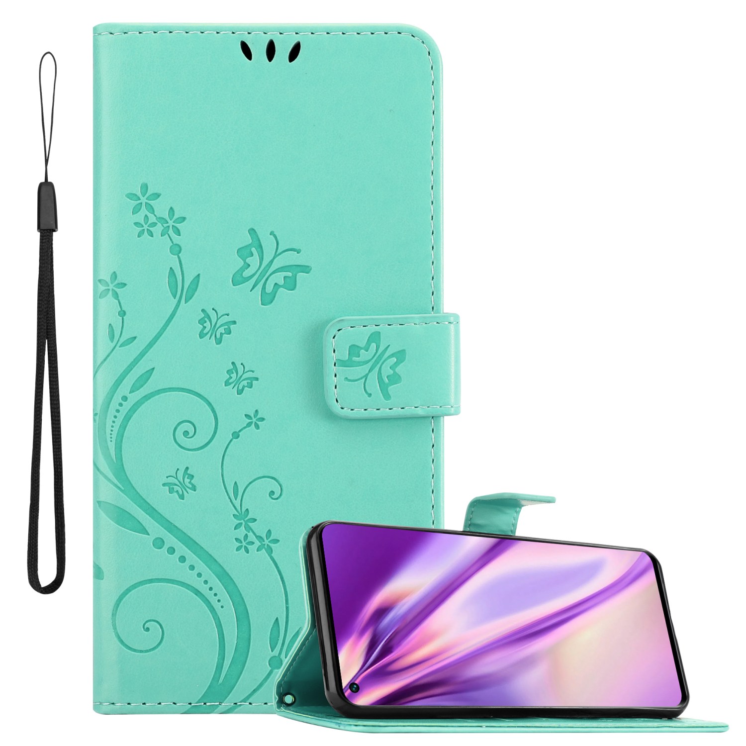 Custodia per Oppo FIND X3 NEO Cover Telefono Protezione Libro Fiori Portafoglio - Foto 25 di 31