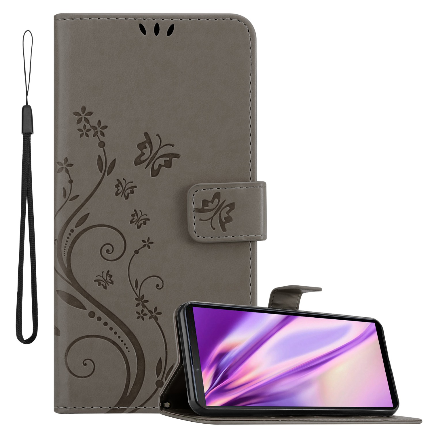 Hülle für Sony Xperia 10 III Handyhülle Schutz Blumen Book Wallet - Bild 25 von 39