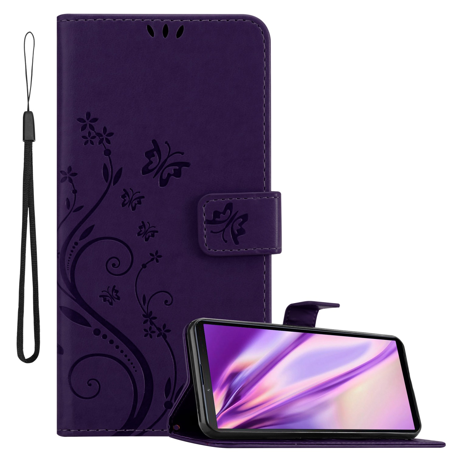 Hülle für Sony Xperia 10 III Handyhülle Schutz Blumen Book Wallet - Bild 18 von 39
