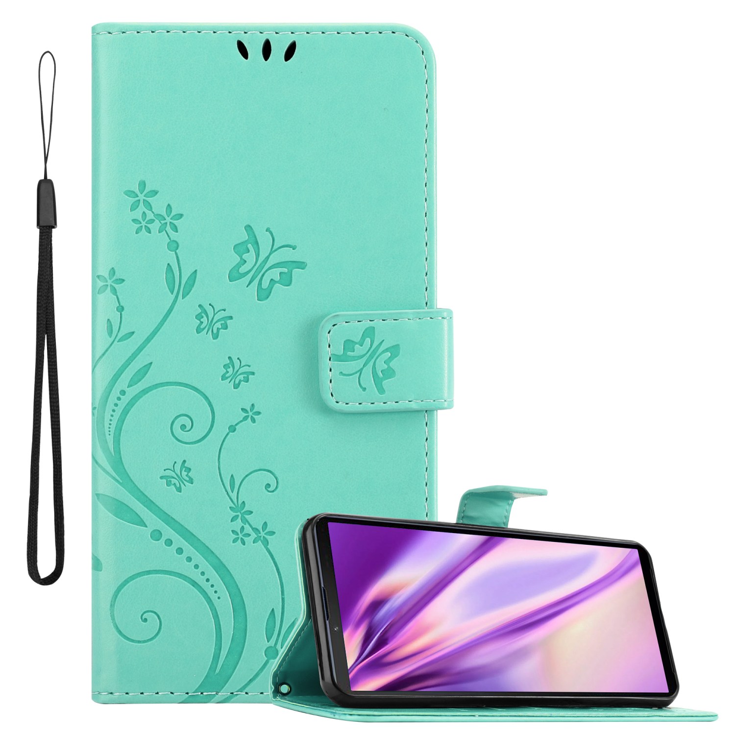 Hülle für Sony Xperia 10 III Handyhülle Schutz Blumen Book Wallet - Bild 33 von 39