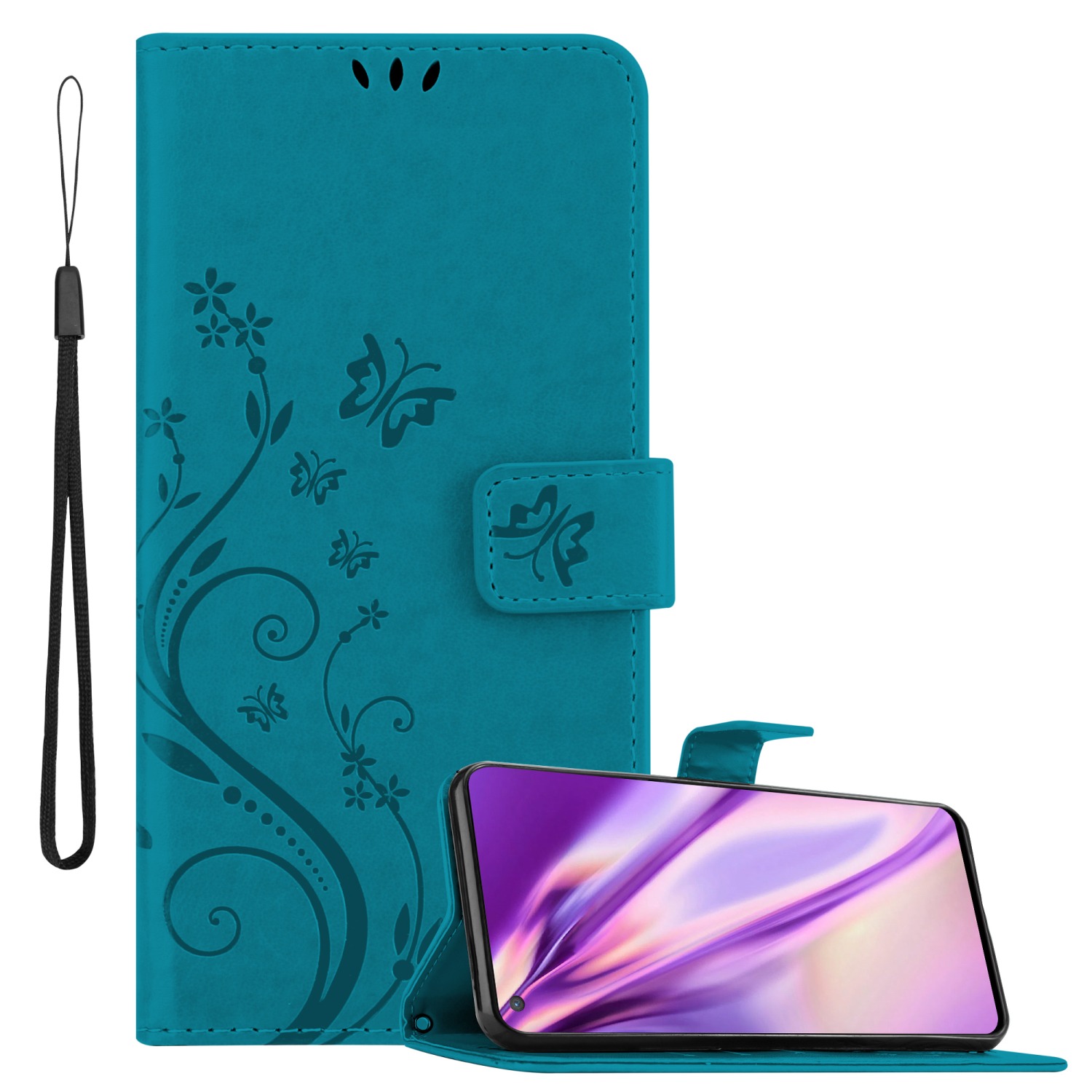 Case for OnePlus Nord CE 5G Phone Cover Protection Flower Book Wallet - Picture 10 of 38