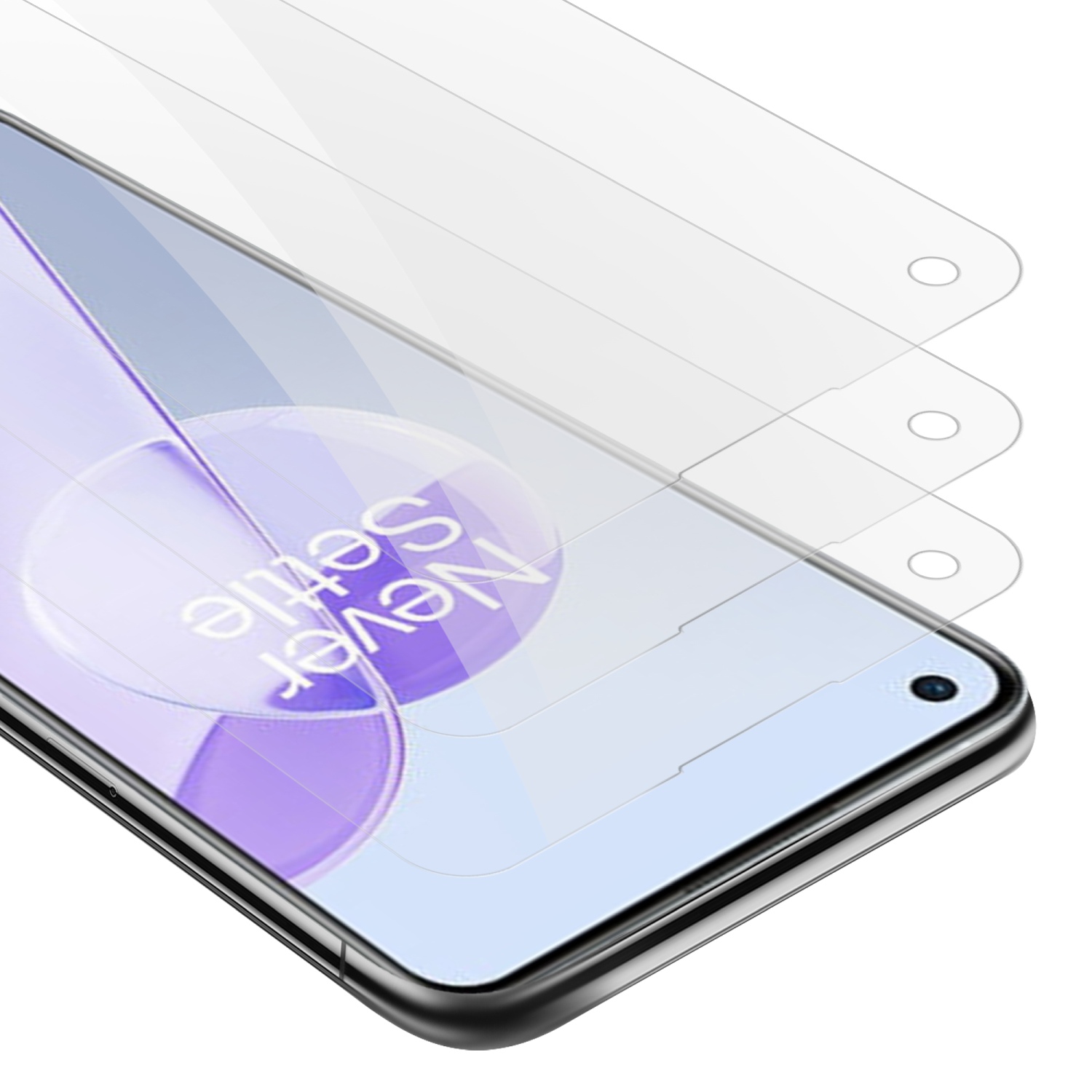 Pellicola Vetro Temperato Per OnePlus 7T (3 Pezzi) | Durezza 9H | Anti Graffio E Anti Impronte | Ultra Trasparente - 4