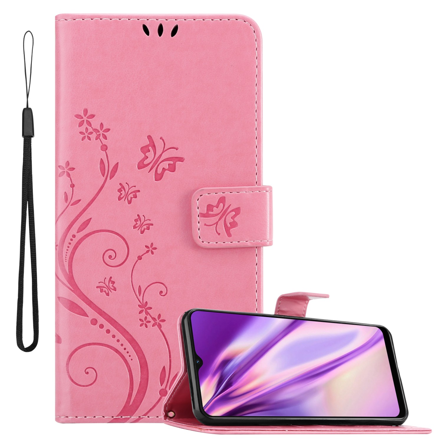 Funda para Oppo A16s / A54s Teléfono Cubierta Protección Flor Libro Billetera - Imagen 37 de 54